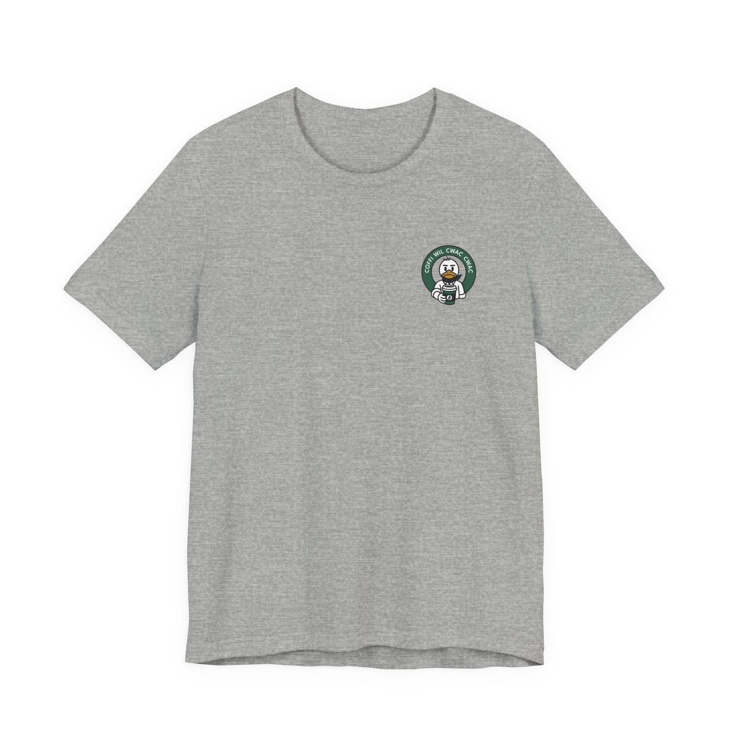 Wil Cwac Cwac Coffee Unisex T-shirt - Retro Cafe T-Shirt (Double Sided)