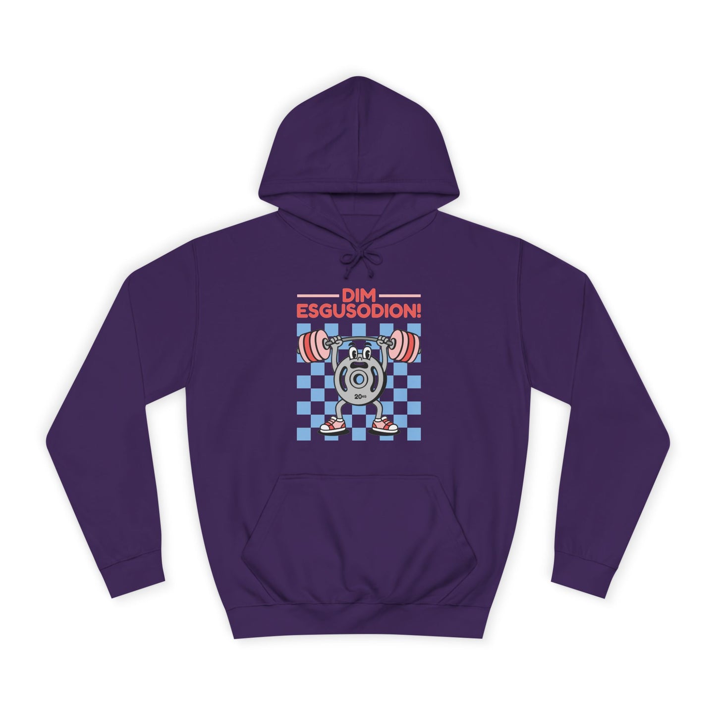 'Dím Esgusodion!' Retro Motivational Hoodie - No Excuses!