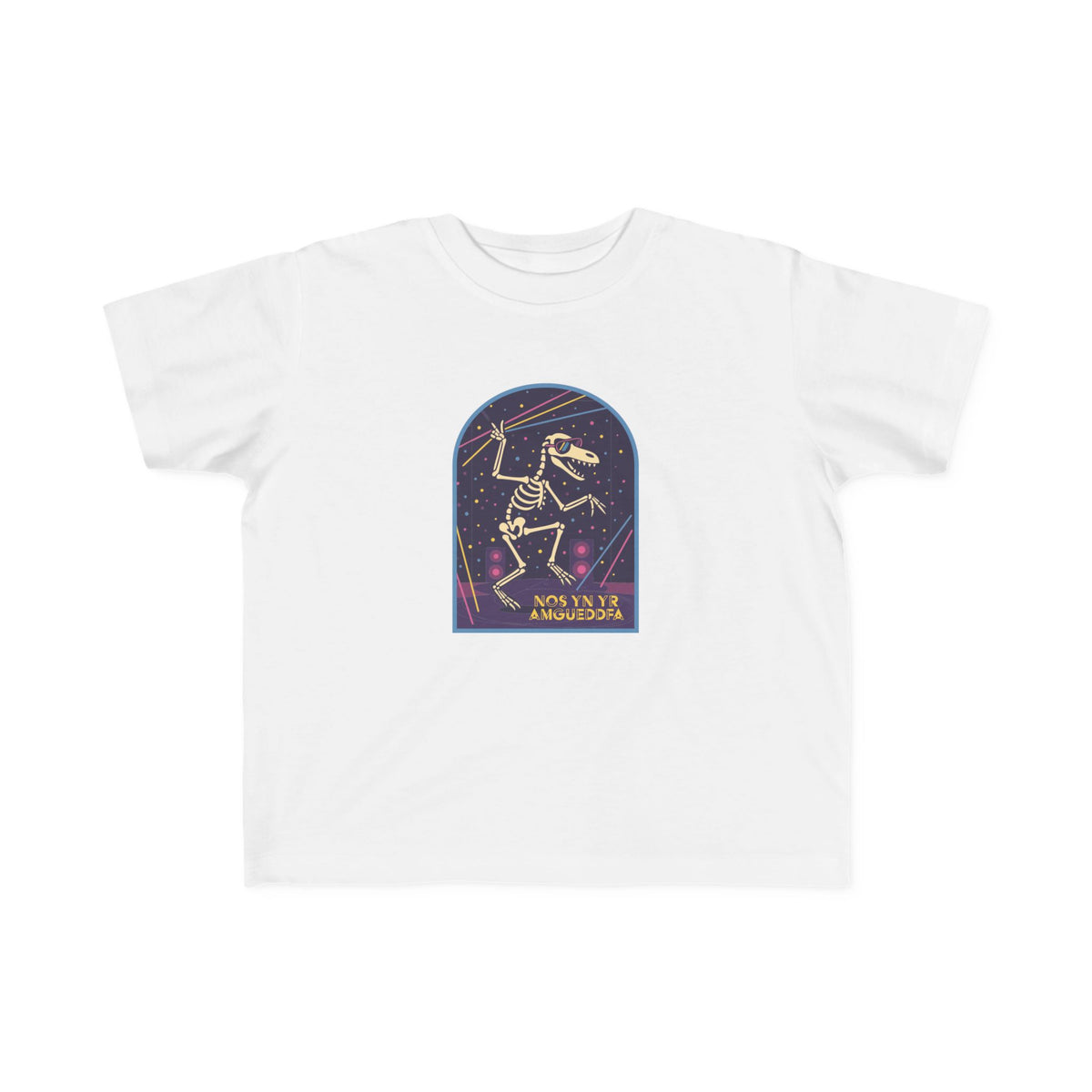 Infant Fossil Dance T-Shirt - 'Nos Yn Yr Amgueddfa'