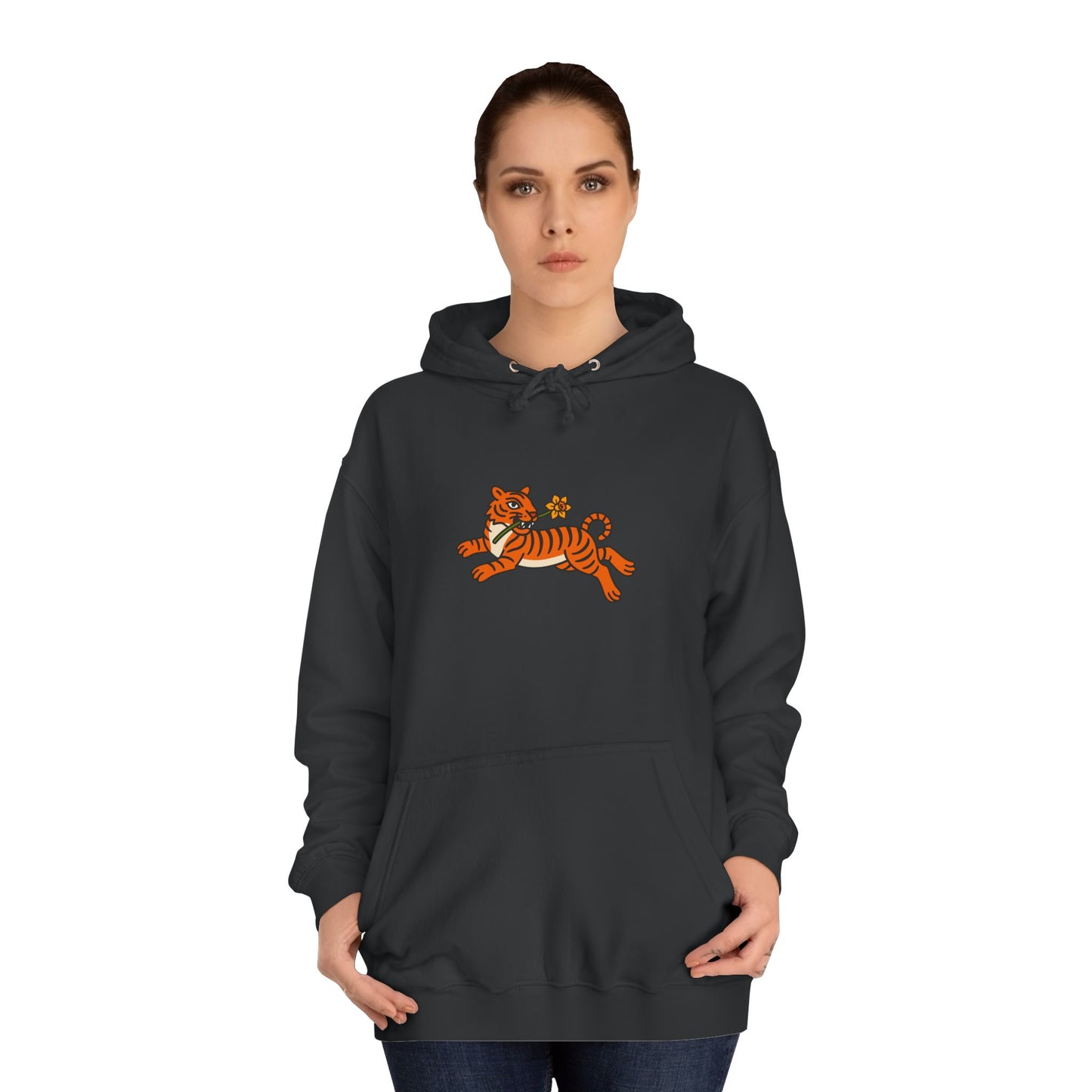 Vintage Tiger & Daffodil Unisex Hoodie