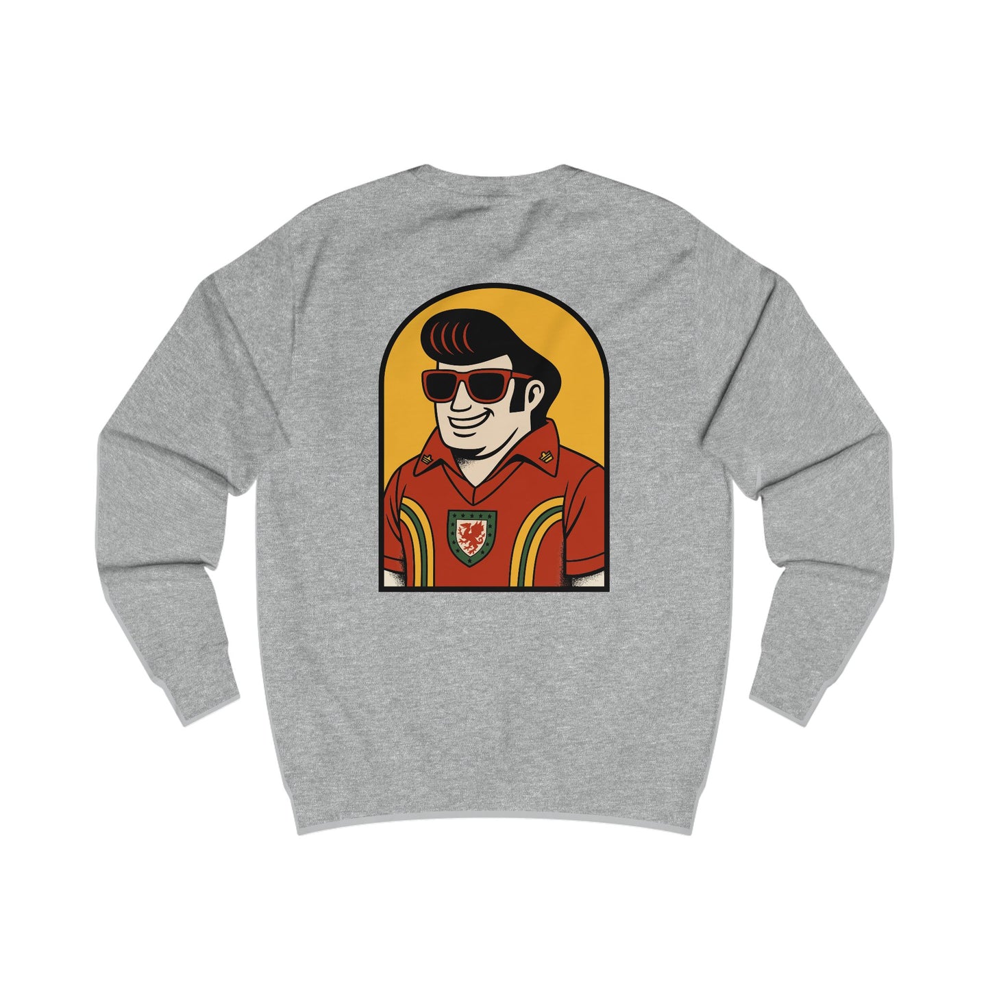 Retro Welsh Elvis Unisex Sweatshirt (Double Sided)