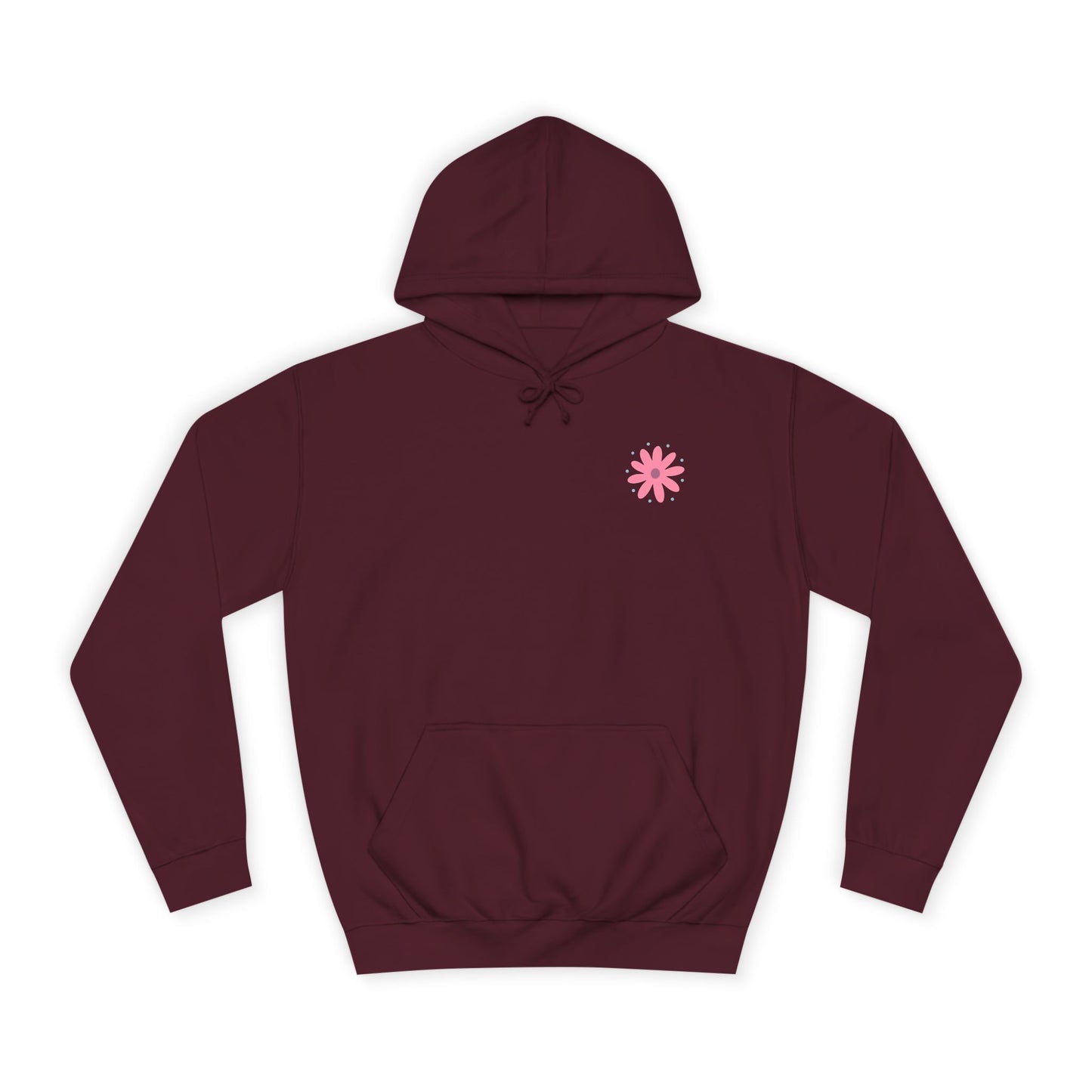 Retro Floral 'Blodau' Unisex Hoodie (Double Sided)