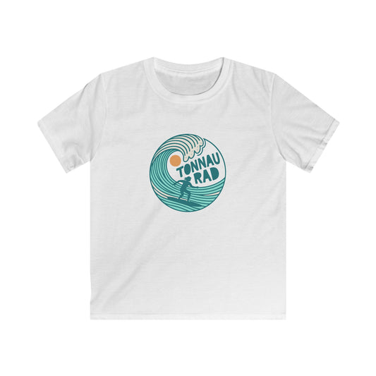 'Tonnau Rad' Kids Welsh Surf T-Shirt