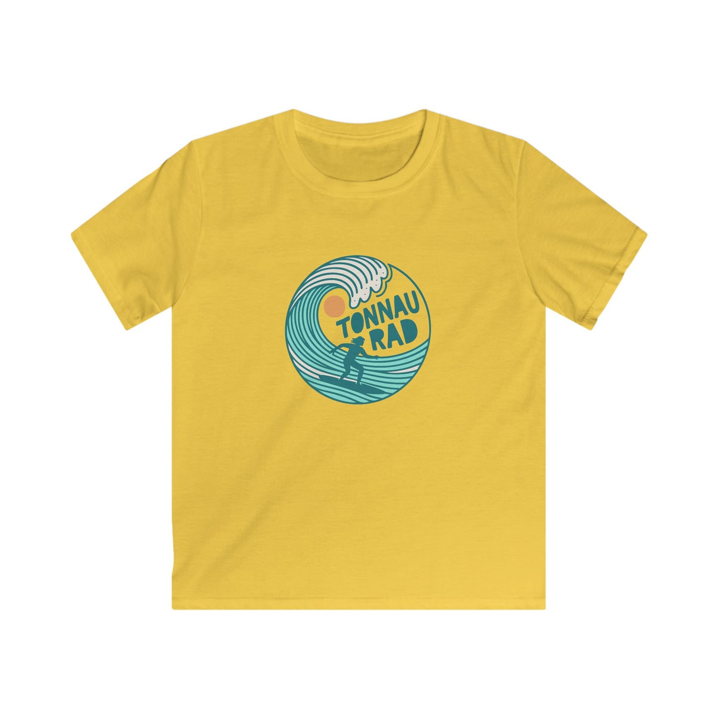 'Tonnau Rad' Kids Welsh Surf T-Shirt