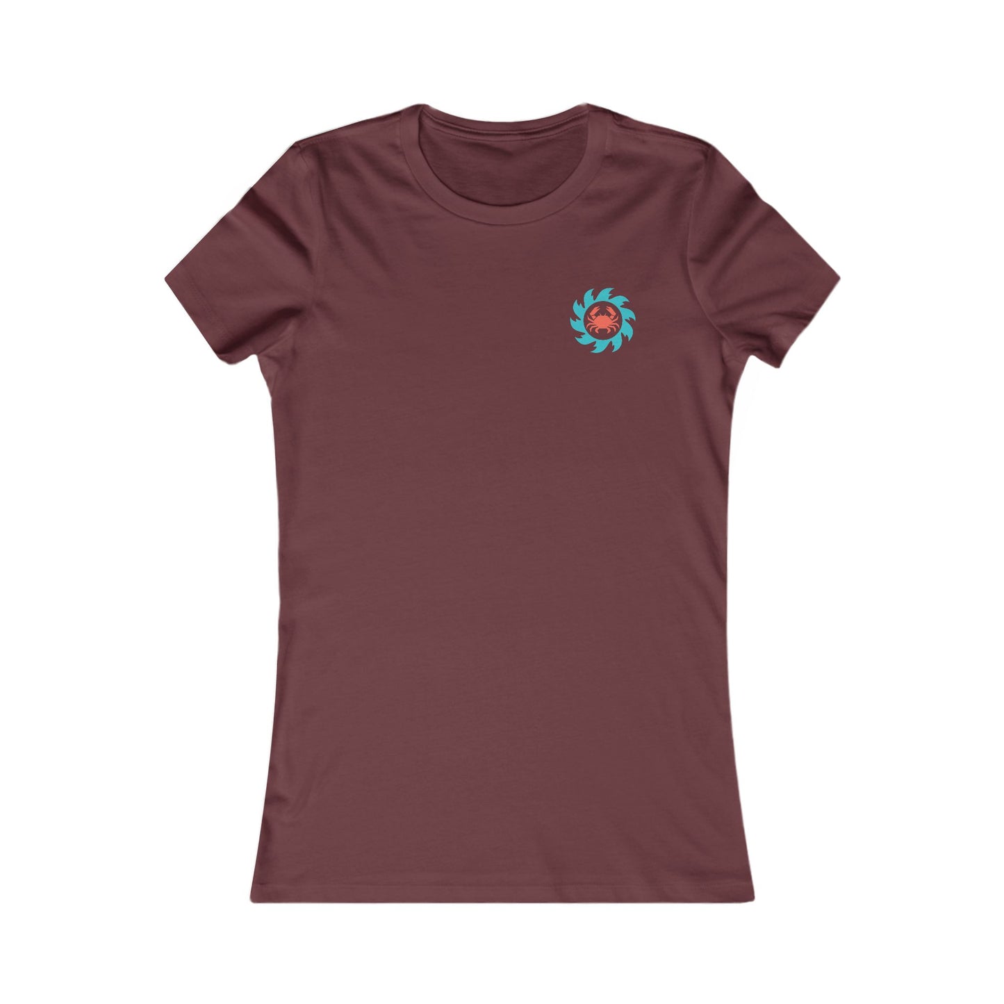 Women's Retro Crab Tee - 'Crancod Solfach' - Solva Crabs (Double Sided)