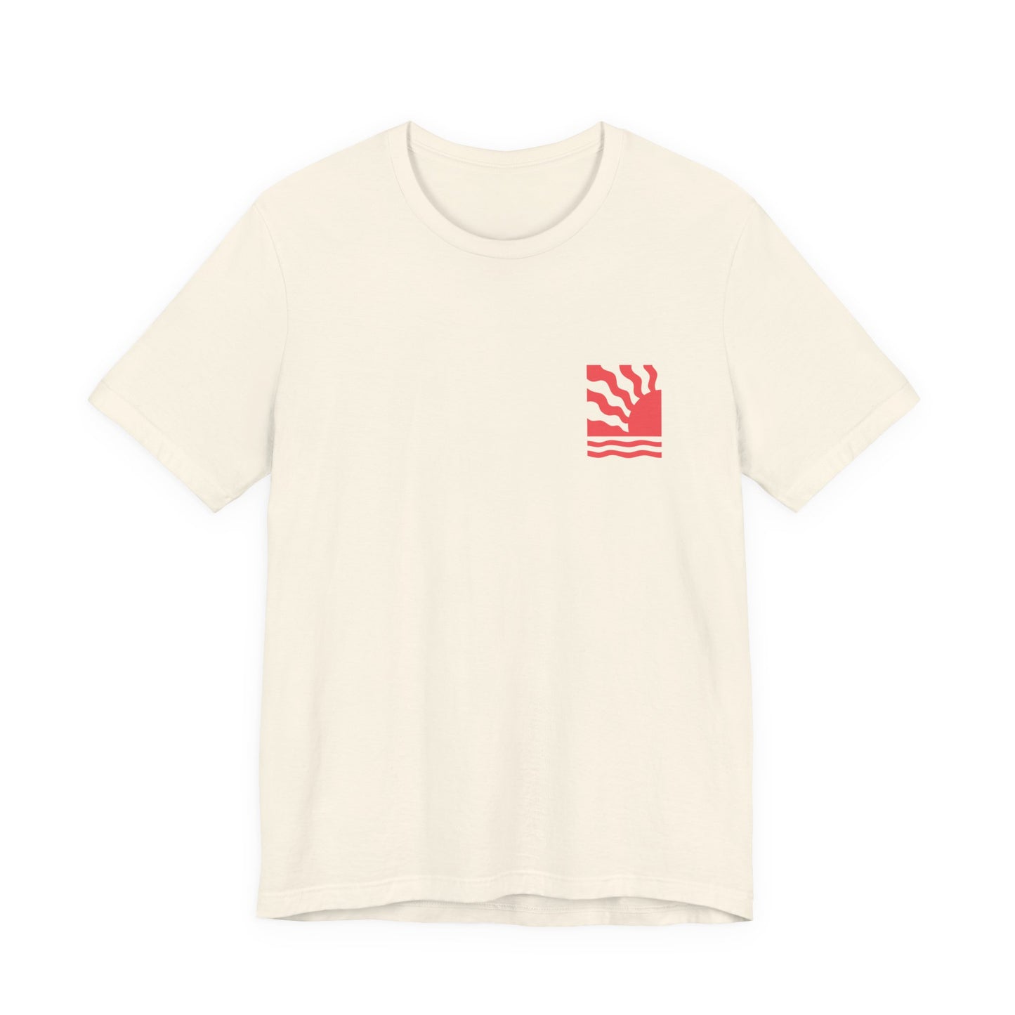 Sunrise Waves Unisex T‑Shirt - 'Toriad Y Wawr' (Double Sided)
