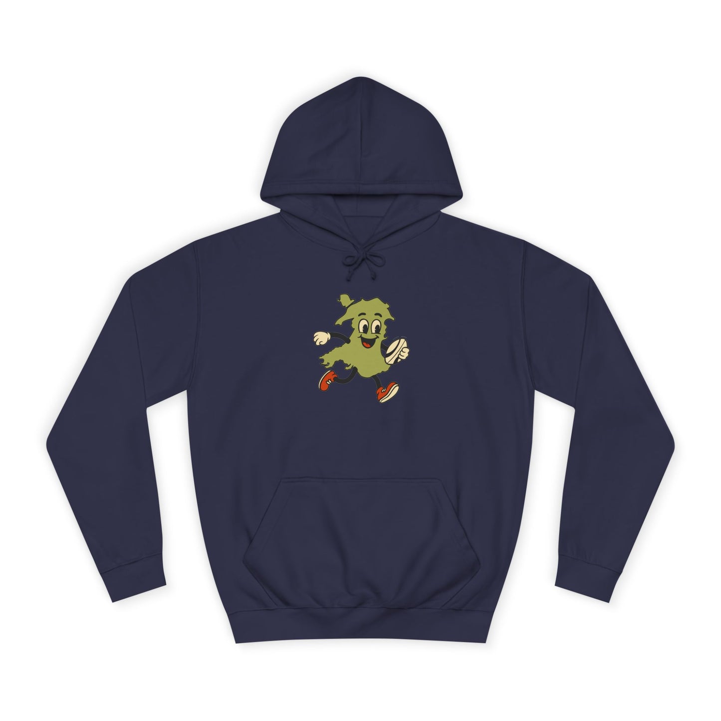 Retro Welsh Rugby Map Unisex Hoodie
