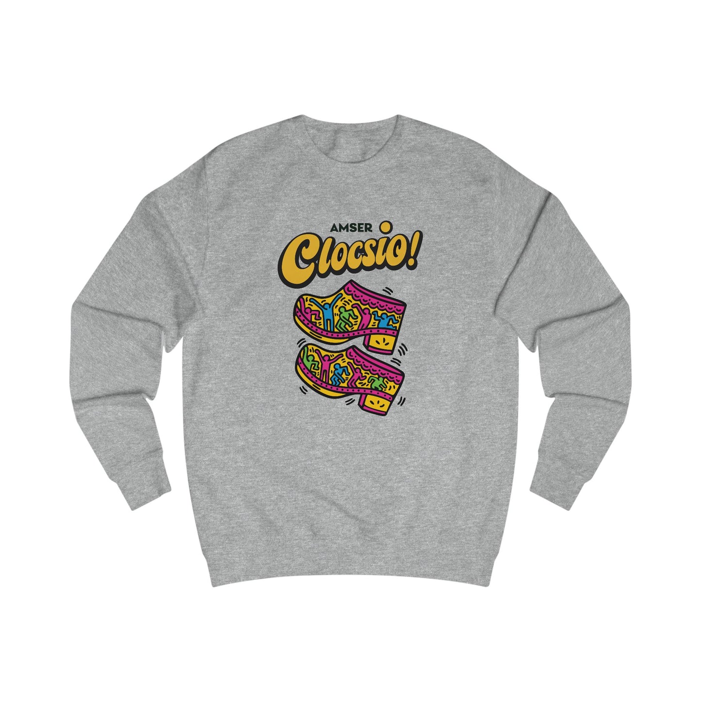 "Amser Clocsio!" Keith Haring Style Jumper