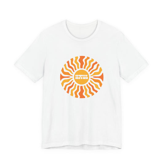 Sunburst Retro Tee - "Haul" Welsh Language Graphic T‑Shirt (Unisex)