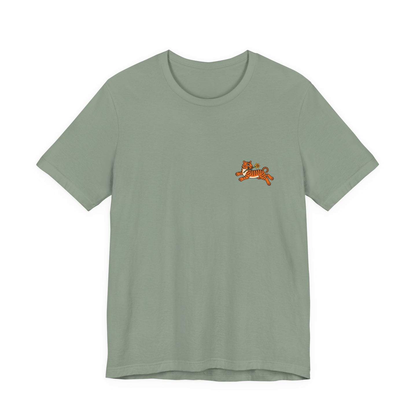 Tiger & Daffodil Minimal Graphic T-Shirt (Unisex)