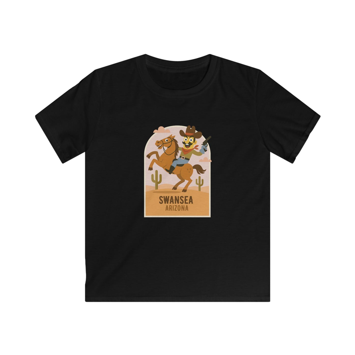 Swansea Arizona Retro Cowboy Kids T-Shirt