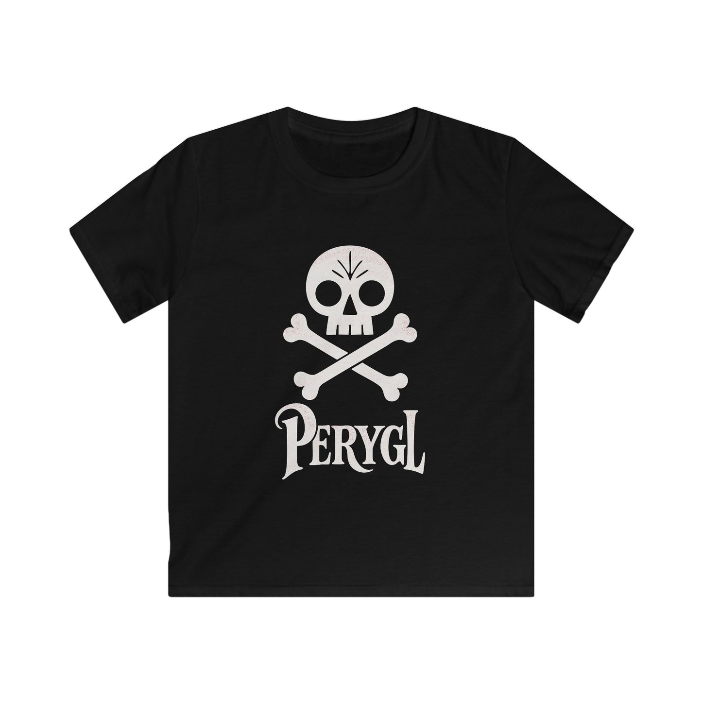 Kids Pirate 'Perygl' T-Shirt — Vintage Skull & Crossbones