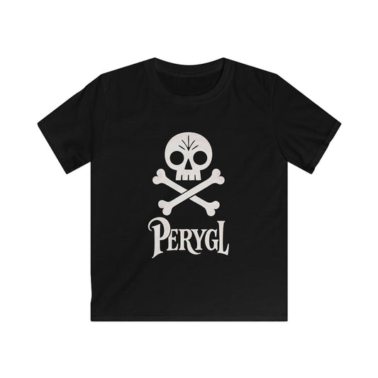 Kids Pirate 'Perygl' T-Shirt — Vintage Skull & Crossbones