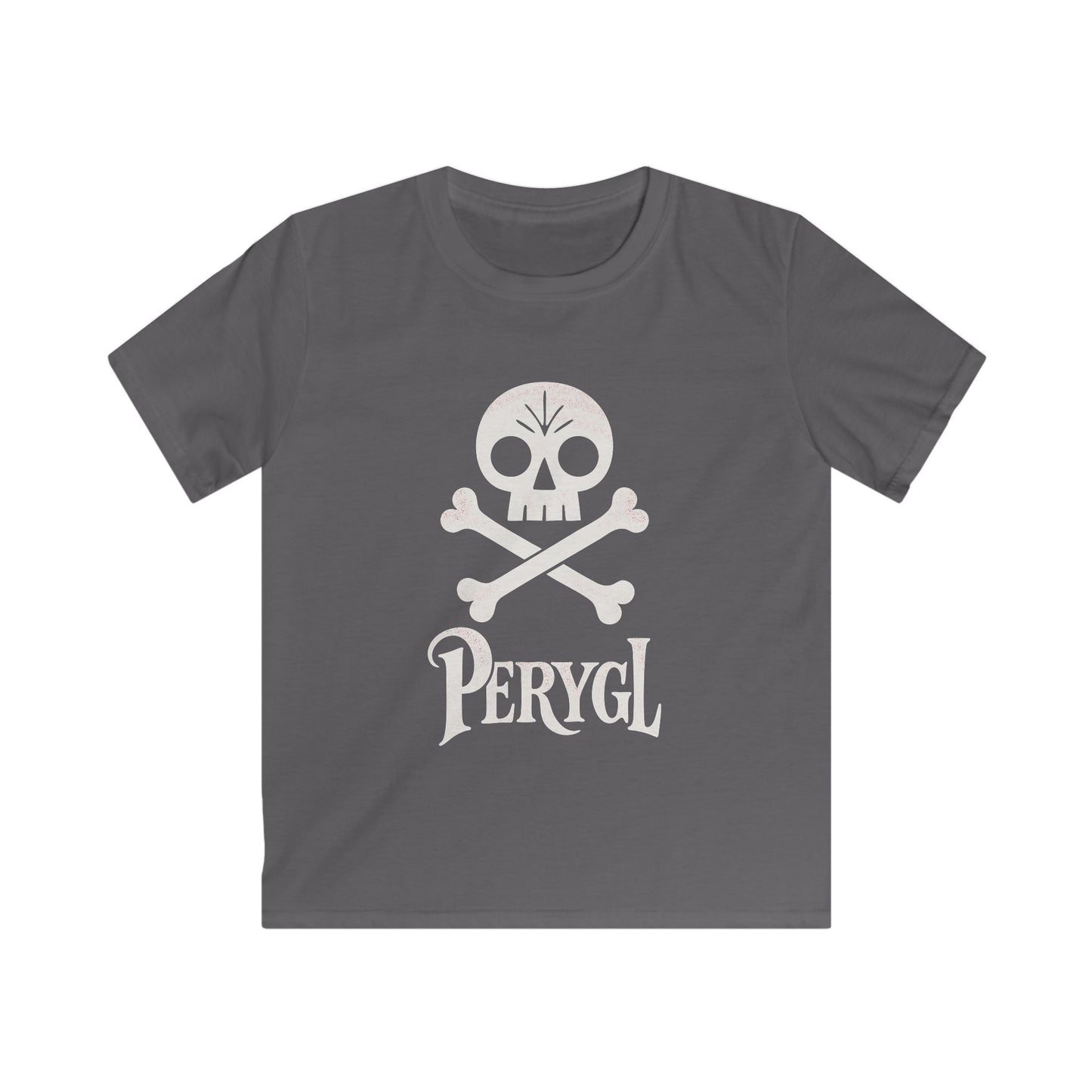 Kids Pirate 'Perygl' T-Shirt — Vintage Skull & Crossbones