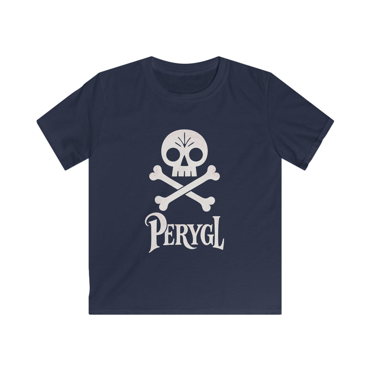 Kids Pirate 'Perygl' T-Shirt — Vintage Skull & Crossbones