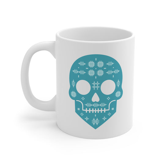 Welsh Blanket Pattern Skull Mug