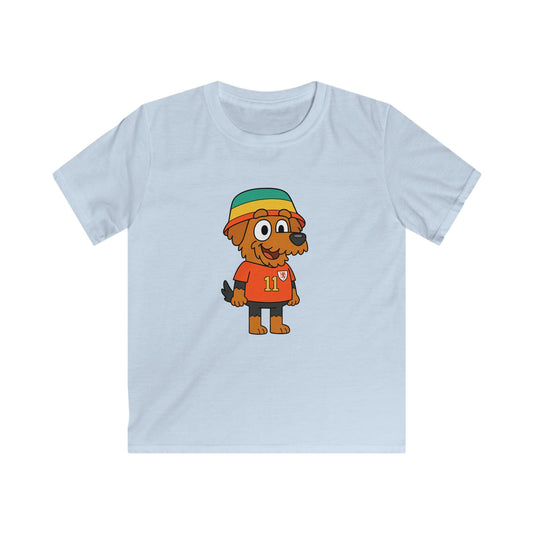 Cute Welsh Terrier Cartoon Dog Kids T-Shirt (Wales Bucket Hat)