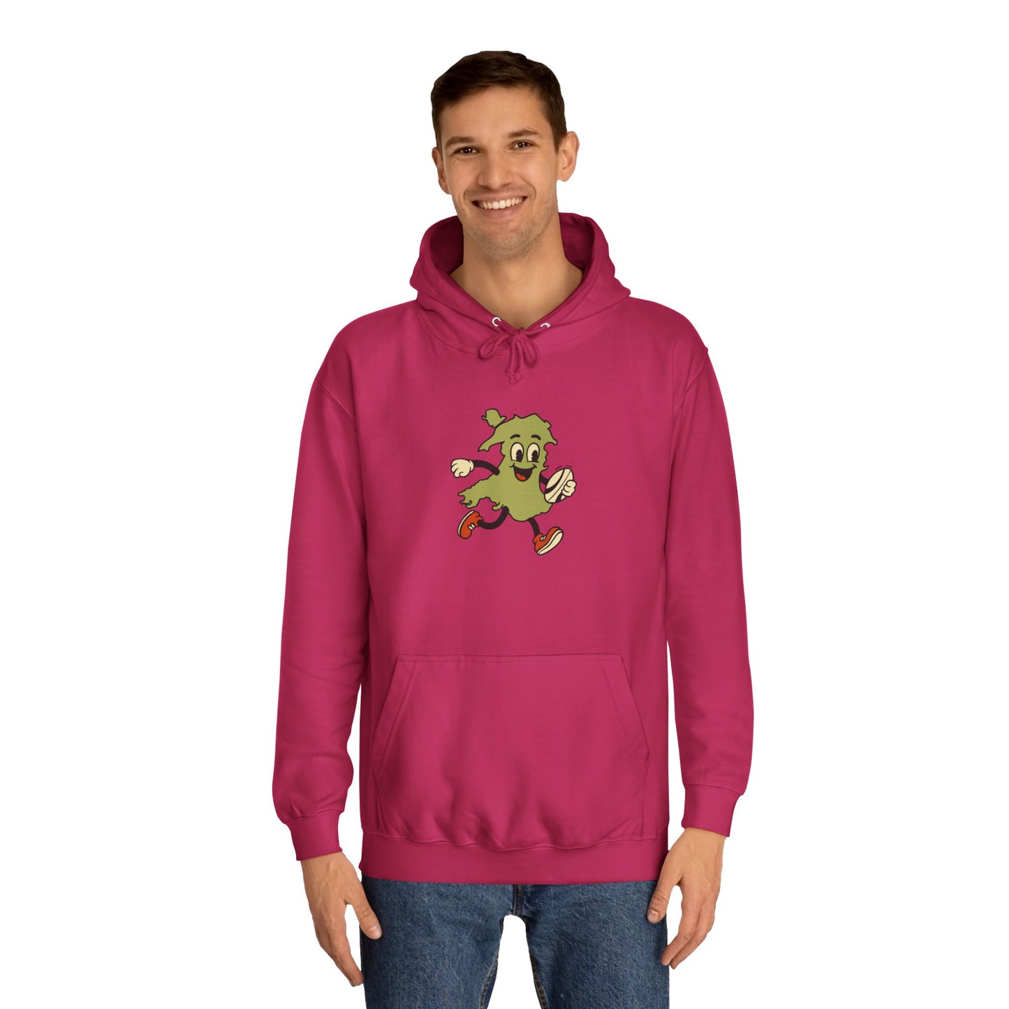 Retro Welsh Rugby Map Unisex Hoodie