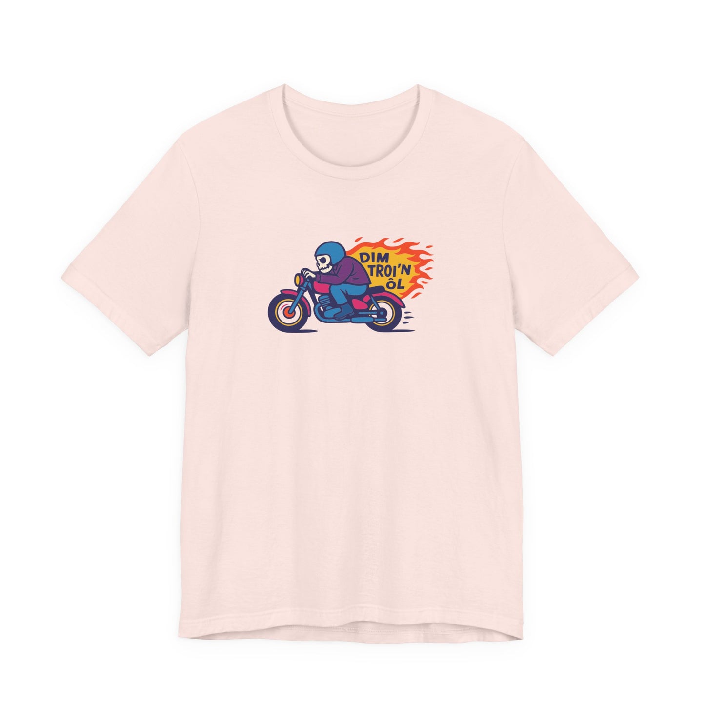 Welsh Motorcycle Unisex T‑Shirt - 'Dim Troi'n Ôl' Retro Bike Tee