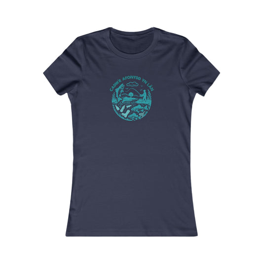Women's Conservation Tee — 'Cadw'r Afonydd Yn Lan'