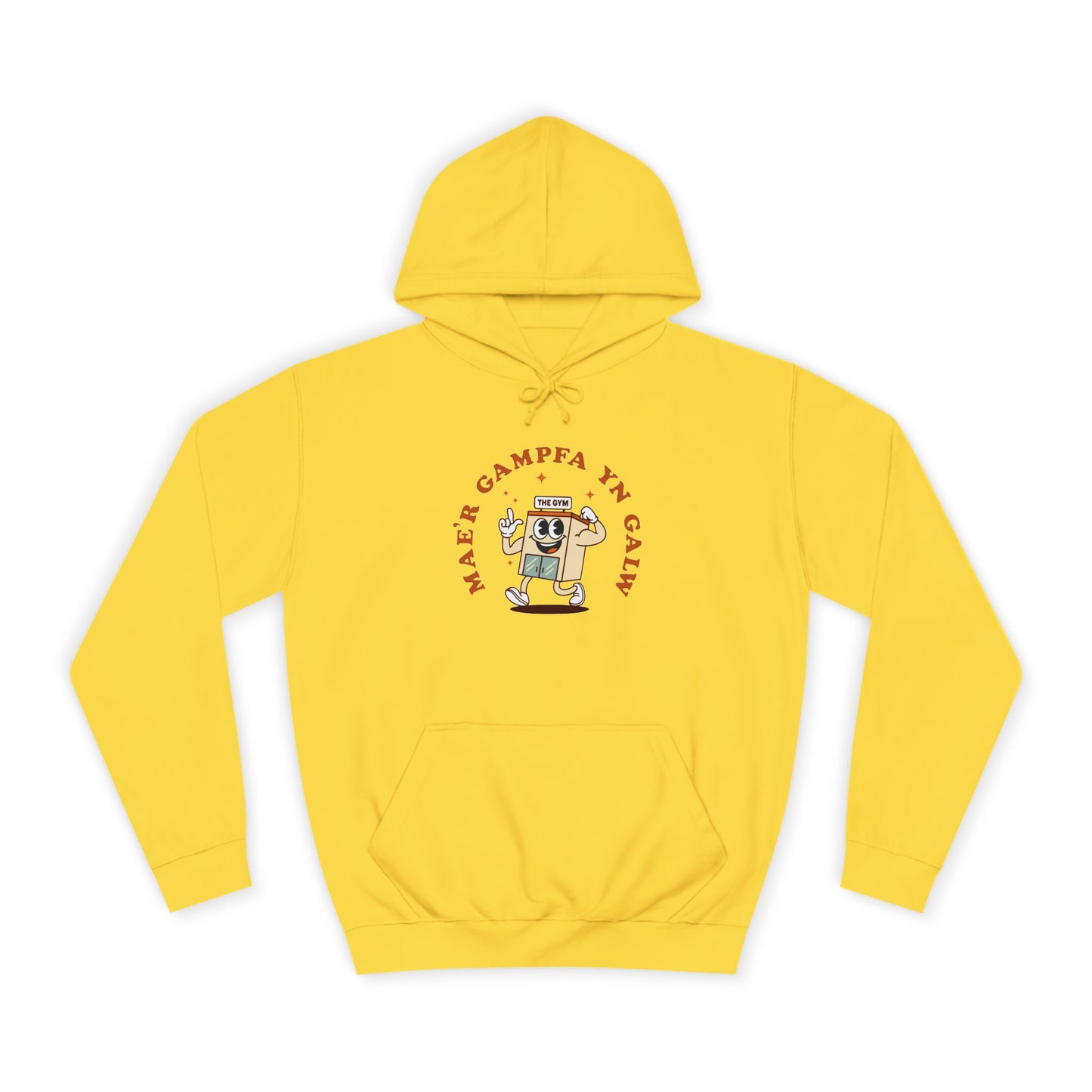 'Gampfa Yn Galw' Unisex Retro Gym Hoodie