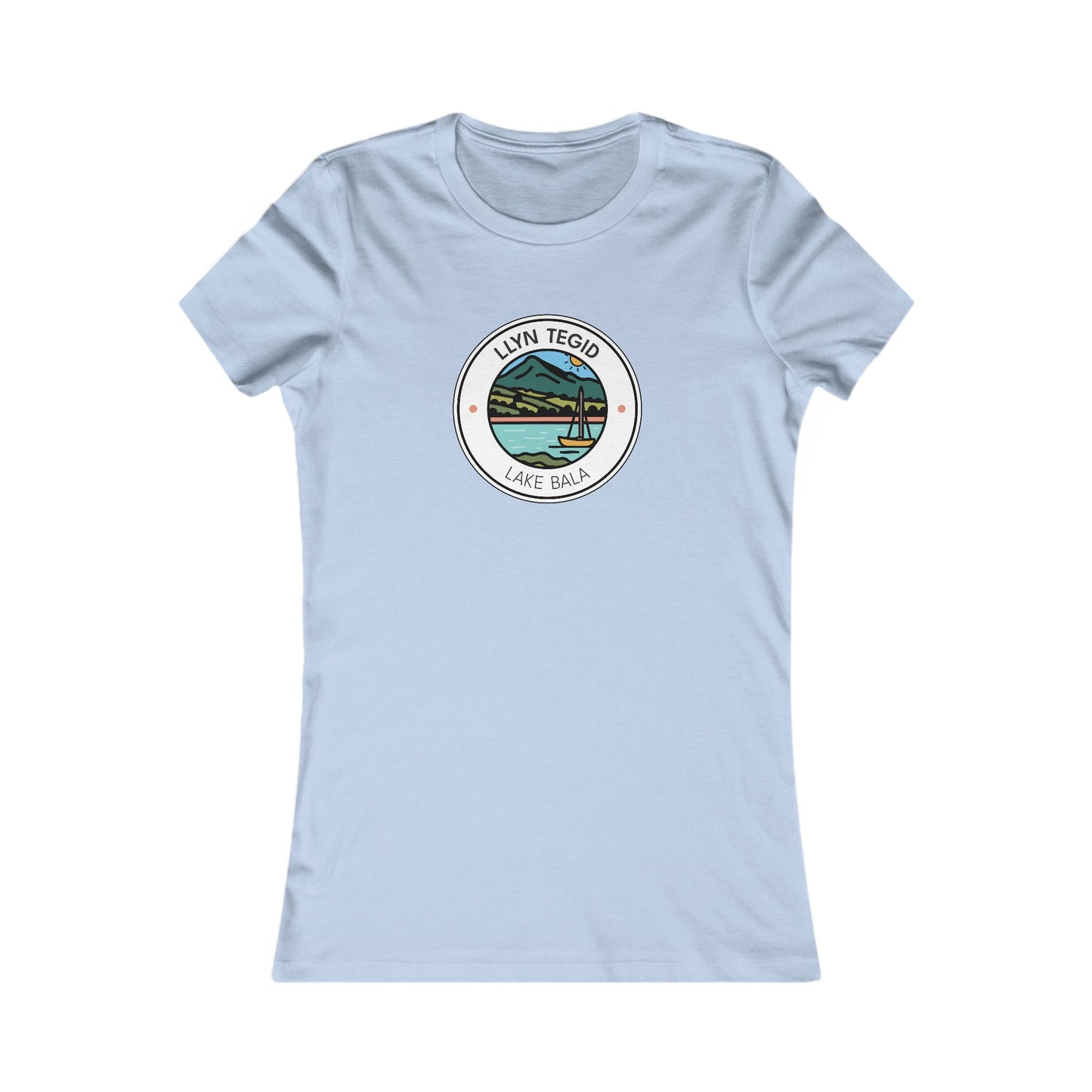 Women's 'Llyn Tegid' Tee - Lake & Mountains Graphic