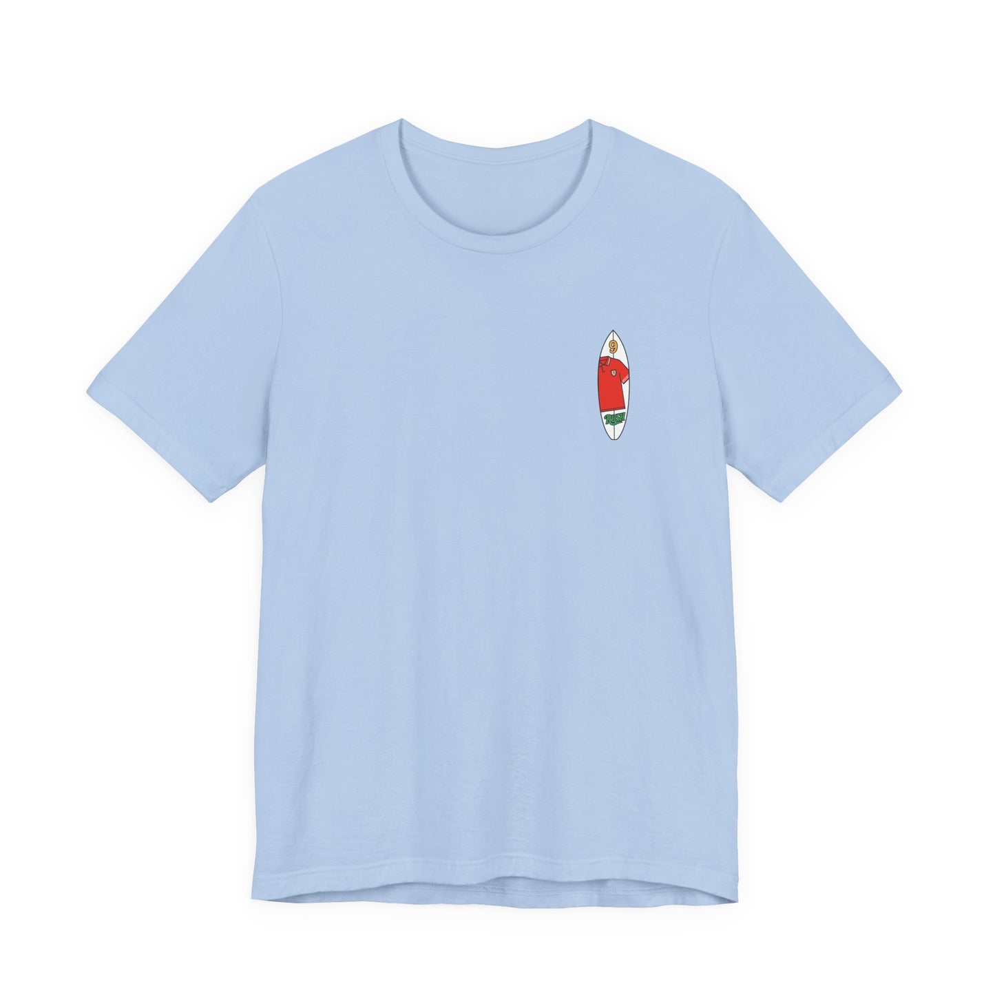 Ian Rush Surf T-Shirt (Unisex) - Wales 90s Kit Football Shirt (Double Sided)