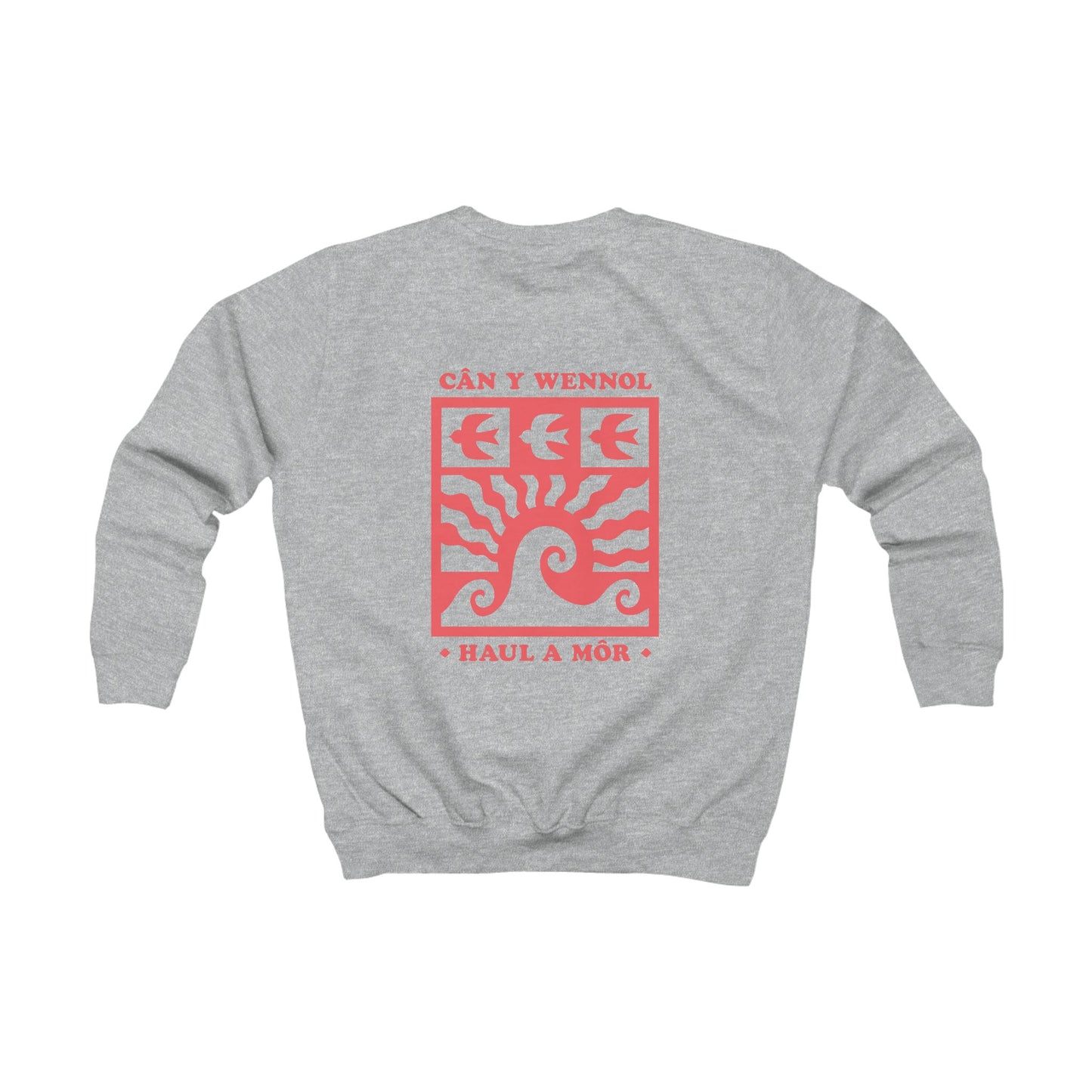 Kids Retro 'Cân y Wennol' Sweatshirt (Double Sided)