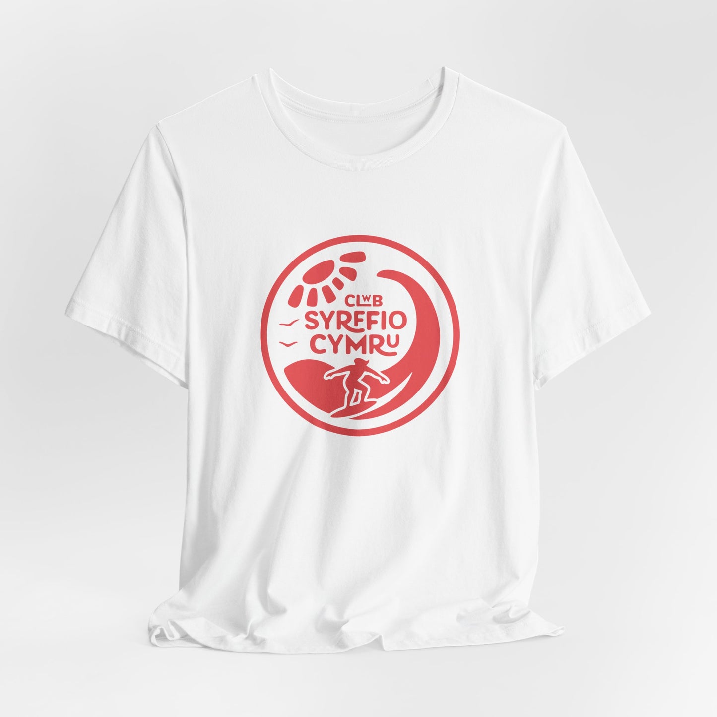 'Clwb Syrffio Cymru' Unisex T-Shirt - Welsh Surf Club Logo Tee