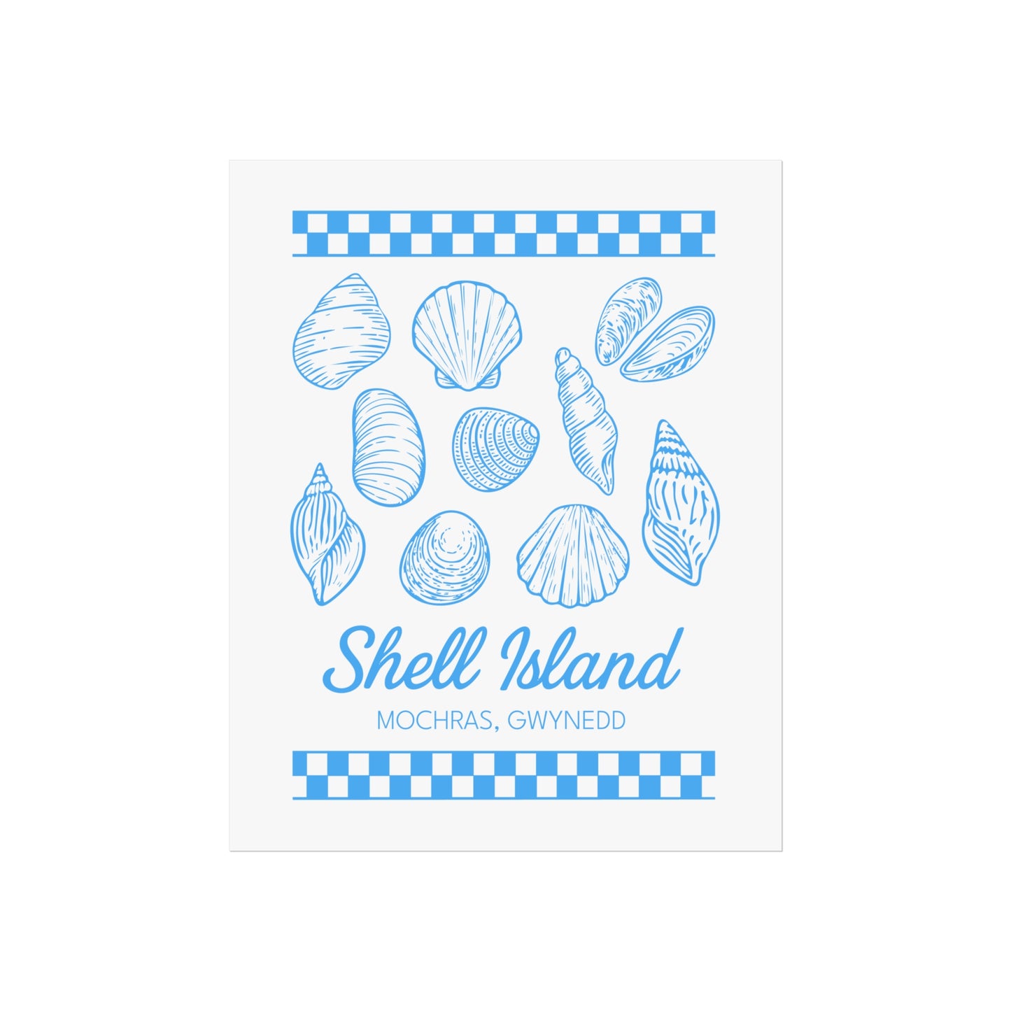 Shell Island Fine Art Poster - Coastal Beach Print (Mochras, Gwynedd)