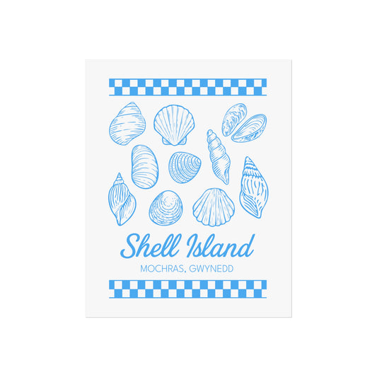 Shell Island Fine Art Poster - Coastal Beach Print (Mochras, Gwynedd)