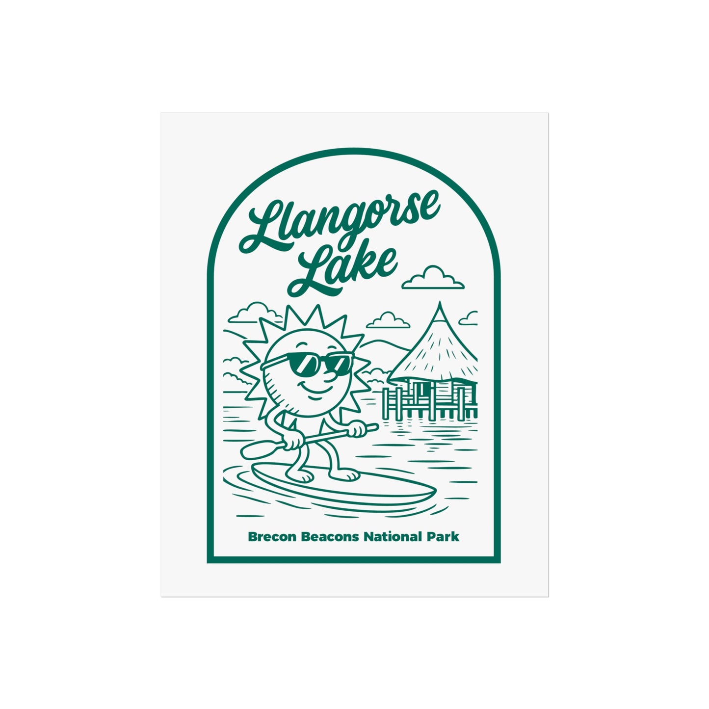 Llangorse Lake Fine Art Poster — Bannau Brycheiniog