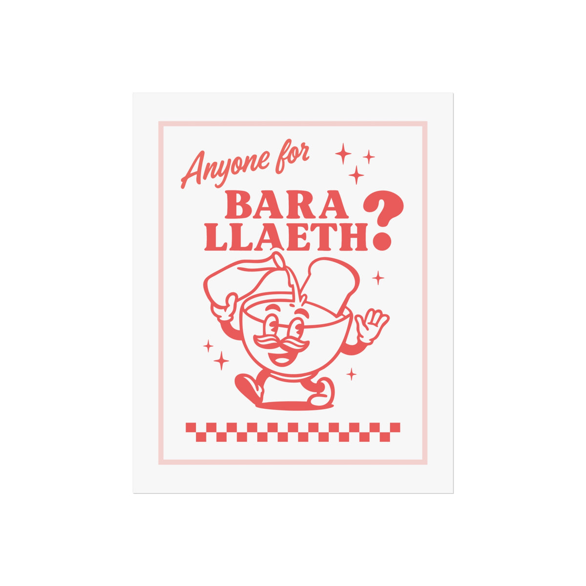 Retro 'Bara Llaeth' Fine Art Poster