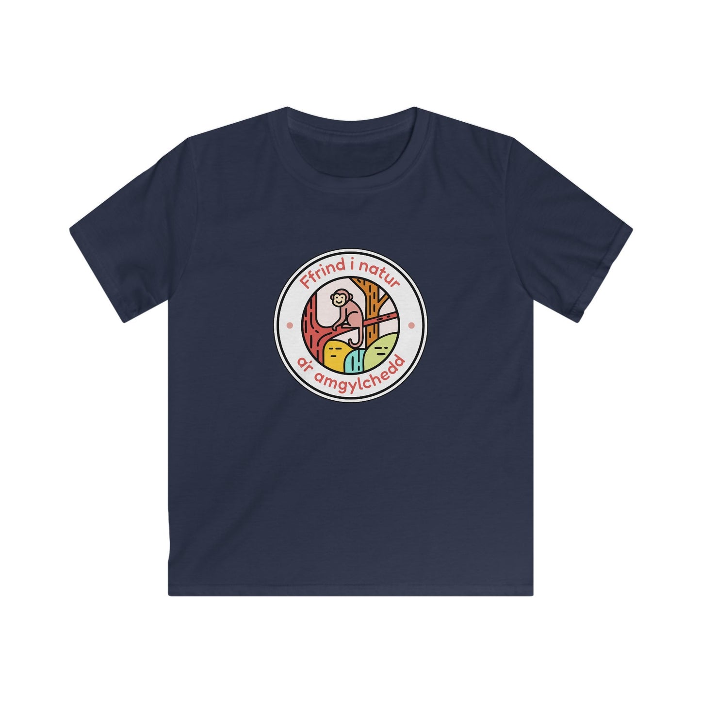 Welsh Conservation Tee - 'Ffrind i Natur a'r Amgylchedd' - Friend to Nature Kids T-Shirt