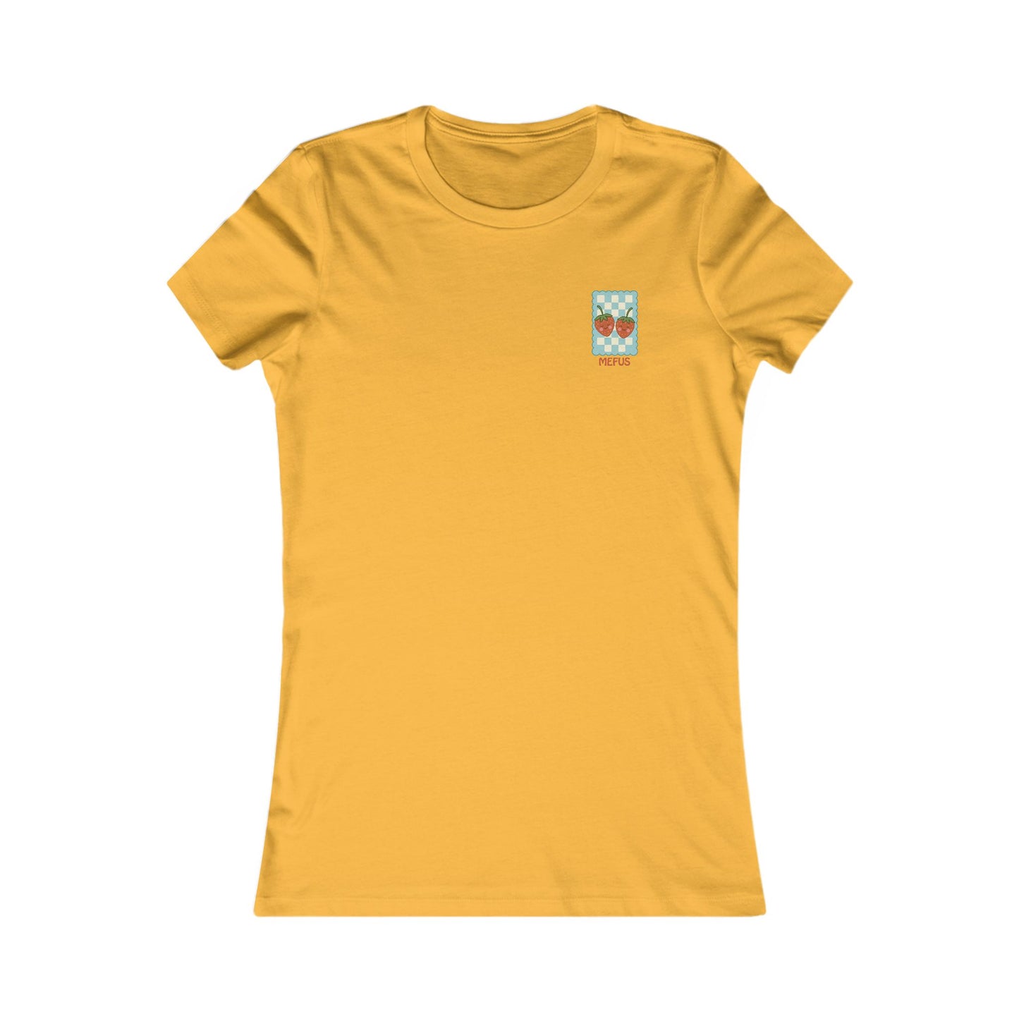 Women’s Vintage Strawberry Tee – 'Mefys'