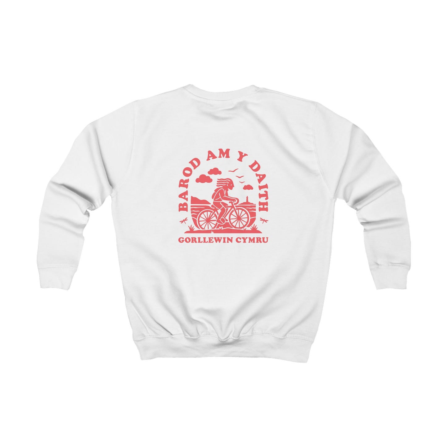 Kids 'Barod Am Y Daith' West Wales Cycling Jumper (Double Sided)