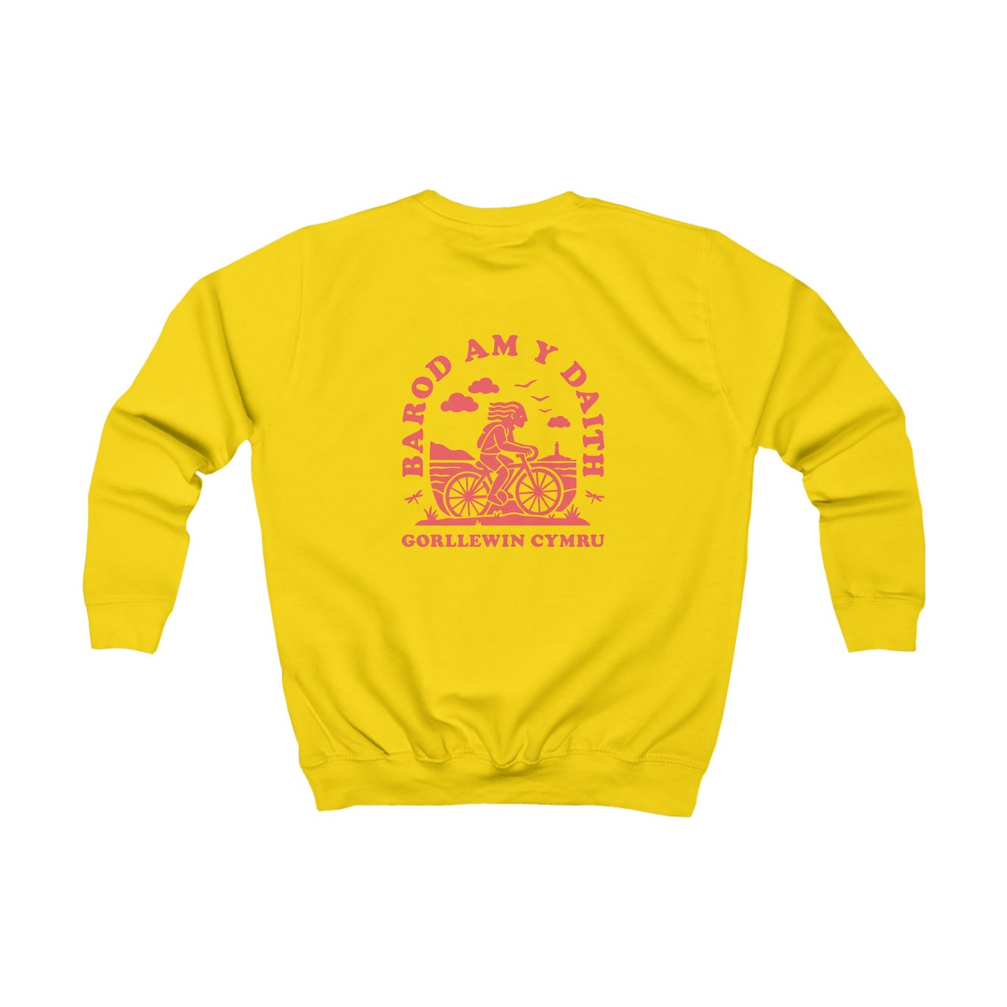 Kids 'Barod Am Y Daith' West Wales Cycling Jumper (Double Sided)
