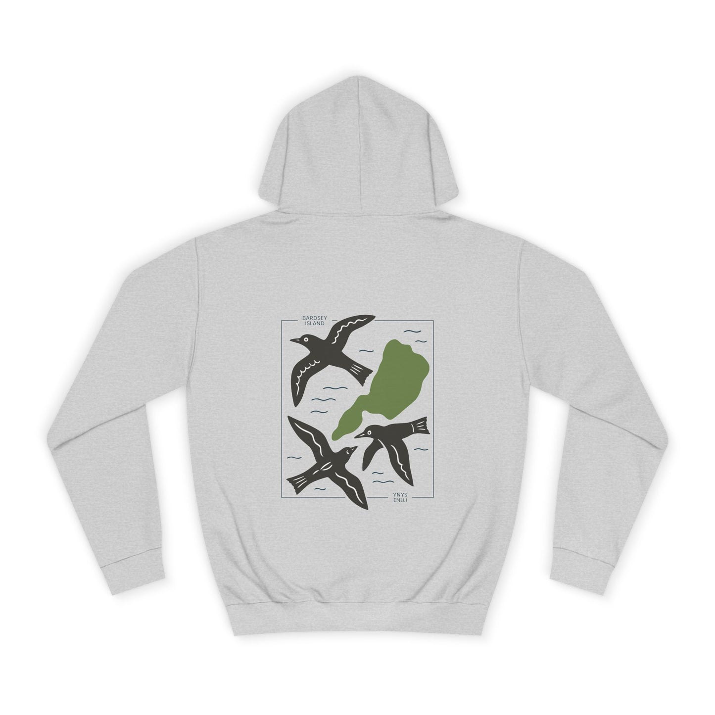 Bardsey Island (Ynys Enlli) Unisex Hoodie (Double Sided)