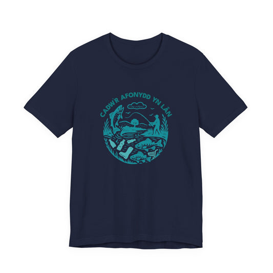 'Cadw’r Afonydd Yn Lan' Welsh River Conservation T‑Shirt