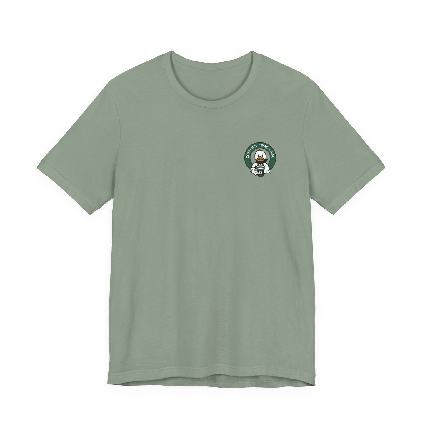 Wil Cwac Cwac Coffee Unisex T-shirt - Retro Cafe T-Shirt (Double Sided)