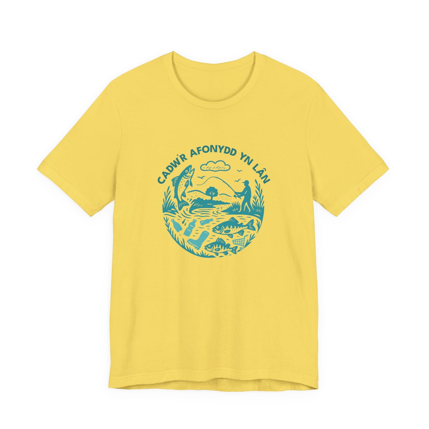 'Cadw’r Afonydd Yn Lan' Welsh River Conservation T‑Shirt