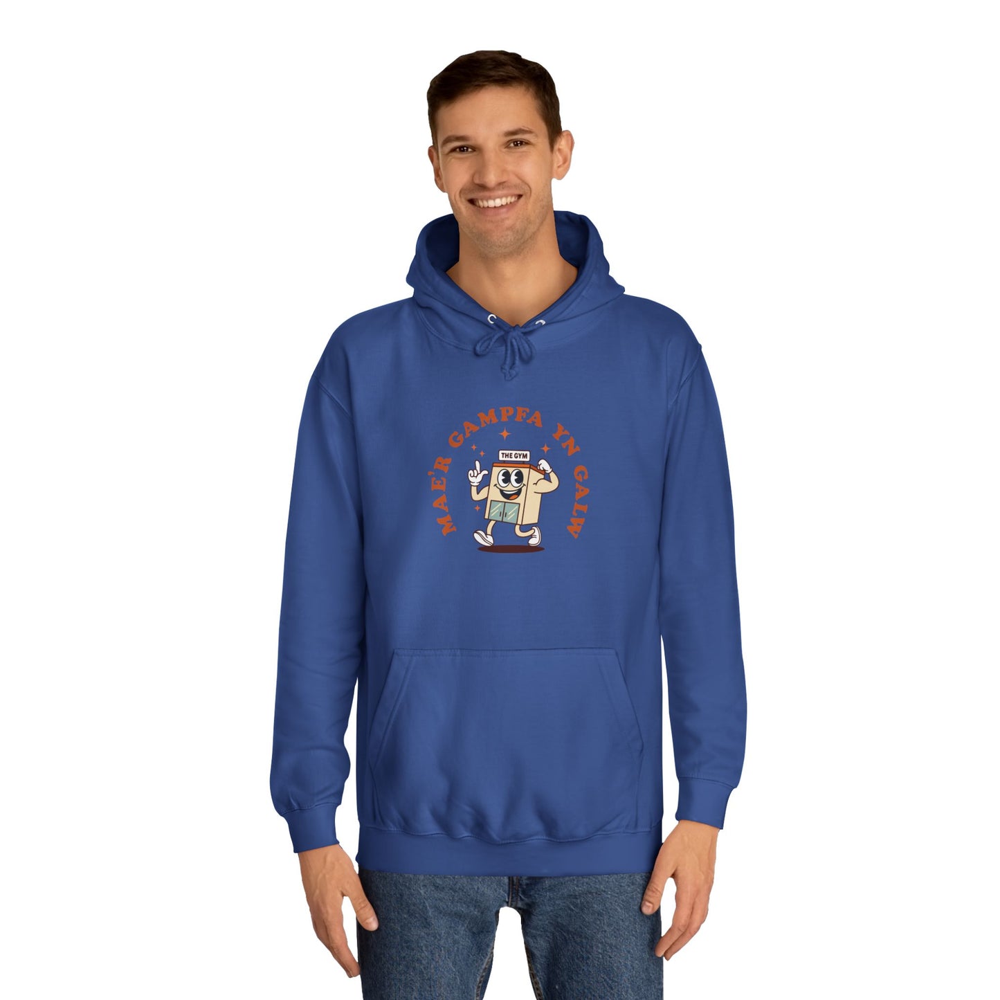 'Gampfa Yn Galw' Unisex Retro Gym Hoodie