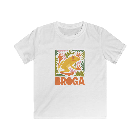 Broga T-shirt — Kids Frog Colourful Retro Graphic Tee