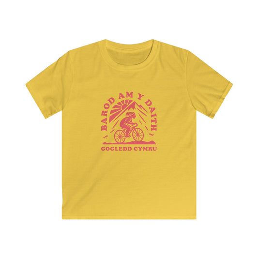 Kids Cycling Tee - Gogledd Cymru (North Wales) Graphic