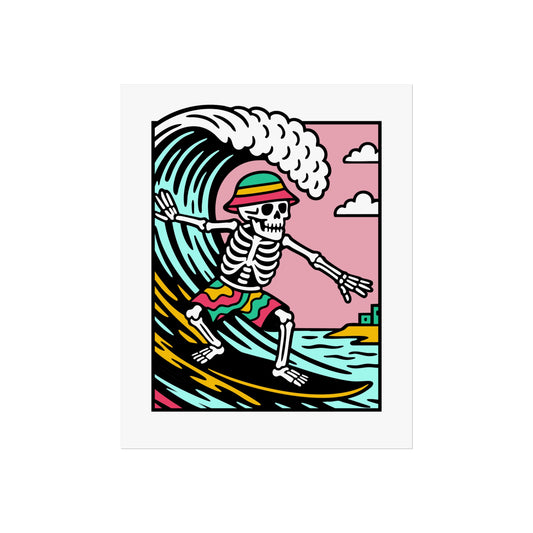 Owain Glyndŵr Surfing Fine Art Poster