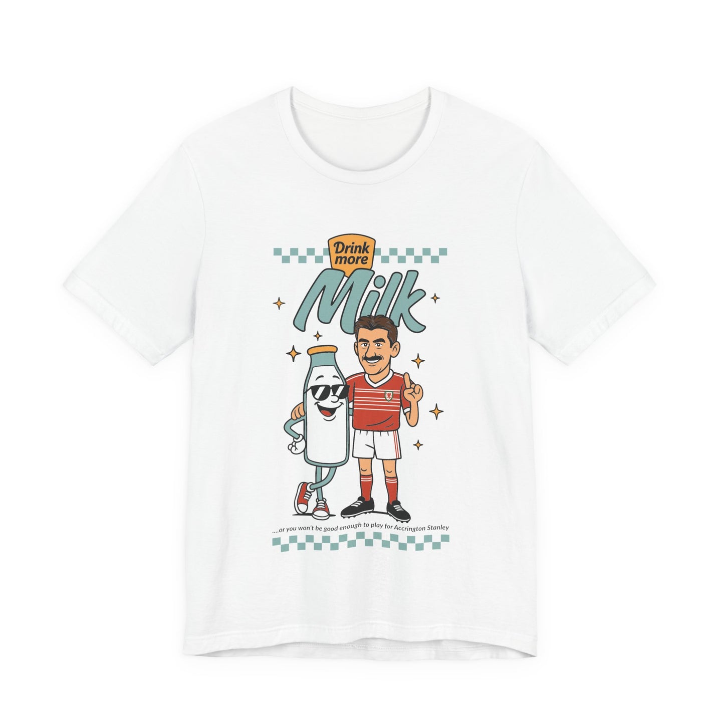 Ian Rush 'Drink More Milk' Retro Unisex T-Shirt