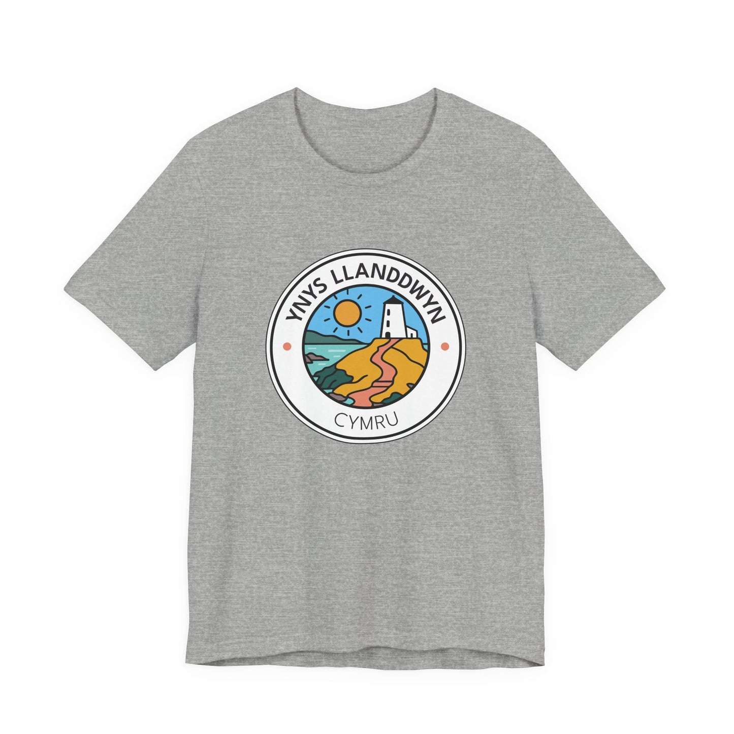 Ynys Llanddwyn Unisex Tee – Santes Dwynwen Coastal Graphic T-Shirt