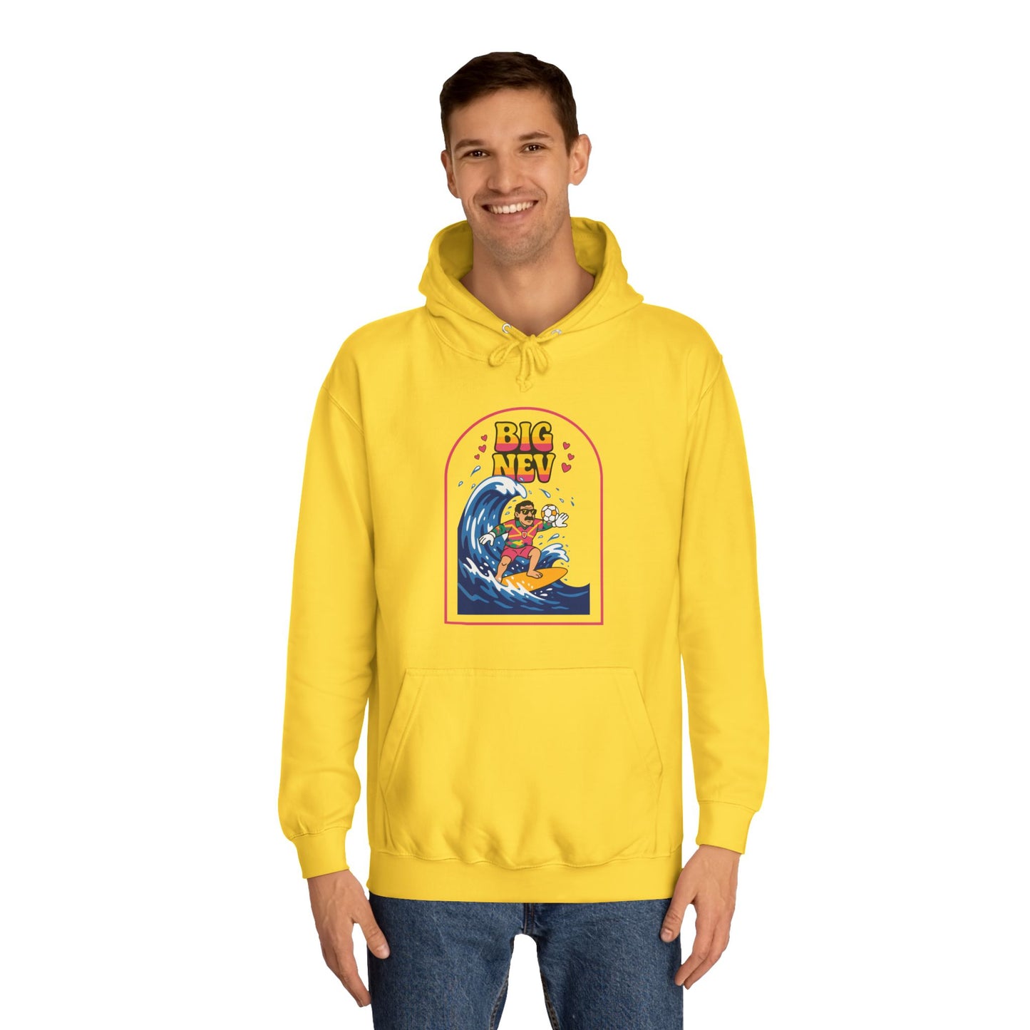 Neville Southall Retro Surfing  Hoodie (Unisex)