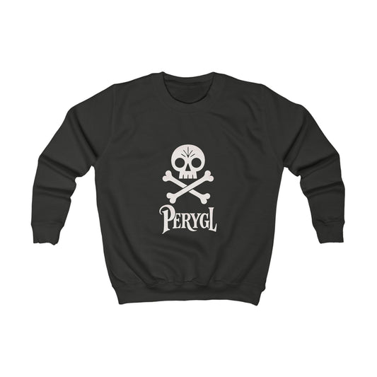 Kids Welsh Pirate Jumper - "Perygl" -  Skull & Crossbones