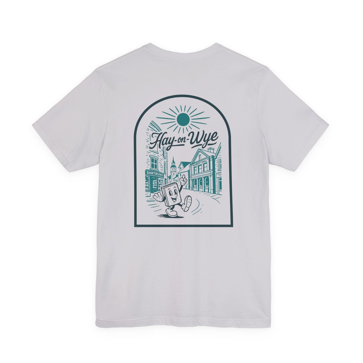 Hay-on-Wye Retro Book Double Sided T-Shirt (Unisex)